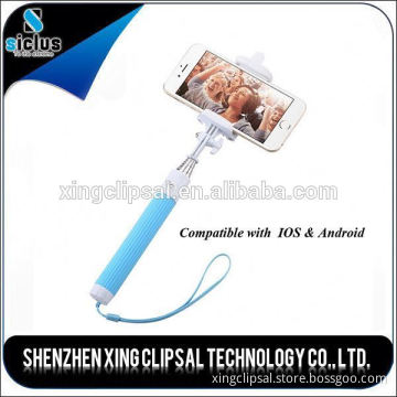 China supplier mini selfie stick, cable take pole selfie stick, cheap price